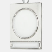 weiß Banner-Ornament silber (Links)