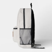 Weiß Bedruckter Rucksack (Rechts)