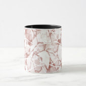 weiß beige abstrakt modisch modernes Muster    Tasse (Zentrum)