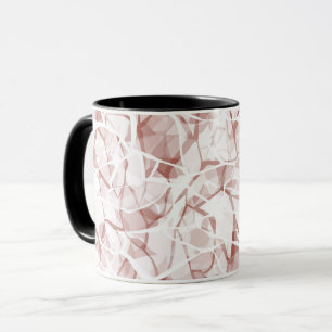 weiß beige abstrakt modisch modernes Muster Tasse