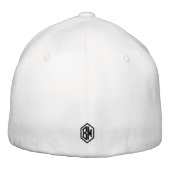 Weiß Bestickte Baseballkappe (Rückseite)
