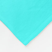 Weiß bis Aqua Blue Gradient Fleecedecke (Ecke)