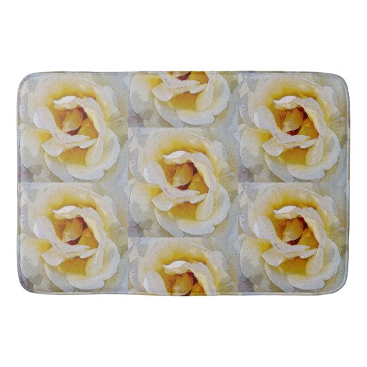 Weiß bis Gelb Badematte (Vorderseite)