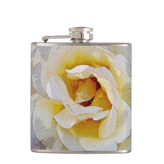 Weiß bis Gelb Flachmann (Vorderseite)