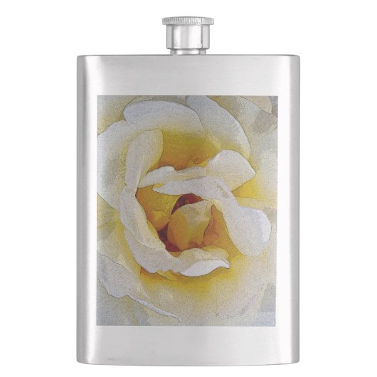 Weiß bis Gelb Flachmann (Vorderseite)