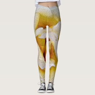 Weiß bis Gelb Leggings