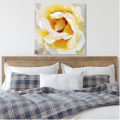 Weiß bis Gelb Leinwanddruck (Insitu (Schlafzimmer))