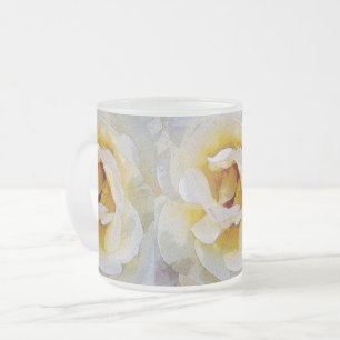Weiß bis Gelb Mattglastasse