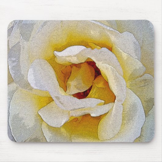 Weiß bis Gelb Mousepad (Vorne)