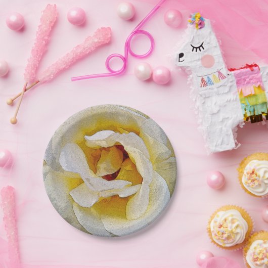 Weiß bis Gelb Pappteller (Party)