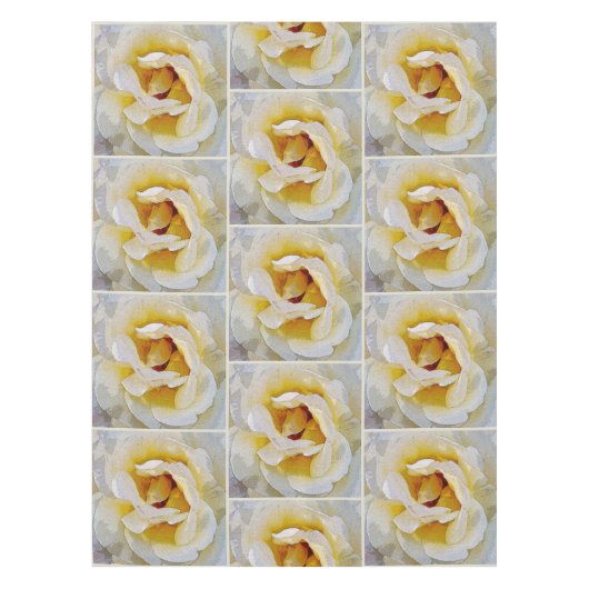 Weiß bis Gelb Tischdecke (Vorderseite)