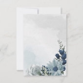 Weiß & Blau Dankeskarte (Rückseite)