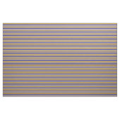 Weiß, Blau, Tan und Dunkle Goldenrod Linien Stoff (Yard (91,4 cm))