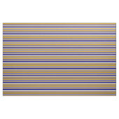 Weiß, Blau, Tan und Dunkle Goldenrod Linien Stoff (Fat Quarter (45,7 x 55,9 cm))