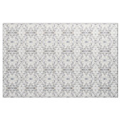 Weiß Blau und Gold Pinselstriche Stoff (Yard (91,4 cm))