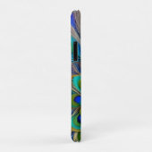 Weiß blau und grün Piebald Peacock Case-Mate iPhone Hülle (Hinten/Rechts)
