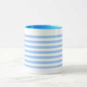 Weiß-Blaue Streifen Tasse (Zentrum)