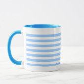 Weiß-Blaue Streifen Tasse (Links)