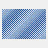 Weiß blaue und gelbe Mixed Hanukkah Muster Geschenkpapier Set (Vorderseite 3)