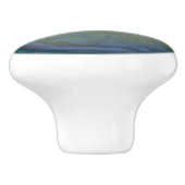 Weiß blaues Auge Creepy Eye Boy's Schlafzimmerdeko Keramikknauf (Seitenansicht)