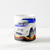 Weiß-Blaues Auto 1979-81 Transportes morgens Kaffeetasse (Mittel)