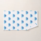WEISS BLUE ELEPHANT BADEZIMMER TOWEL SET (Handtuch)