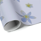 weiß blühend geschenkpapier (Rolleneckpunkt)