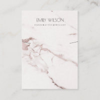 WEISS, BLUSH PINK MARBLE TEXTURE NECKLACE DISPLAY