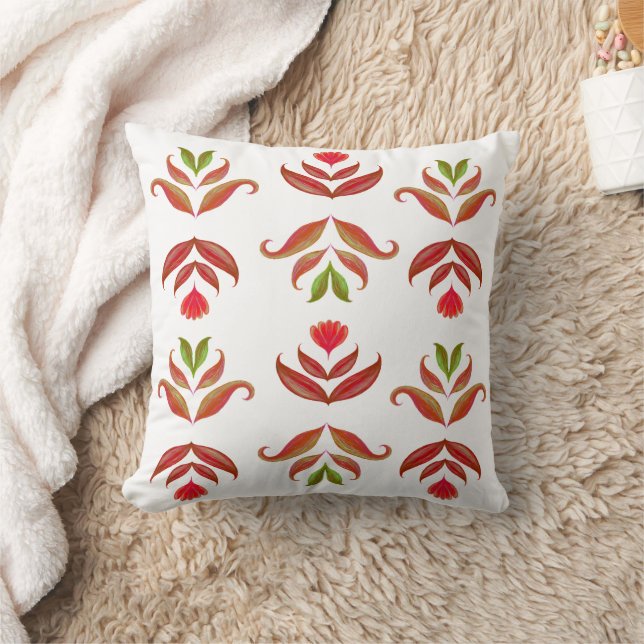 Weiß & braun Kunst, Dichtung und Musik Kissen (Decke)