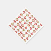 Weiß & braun Kunst, Dichtung und Musik Serviette (Ecke)