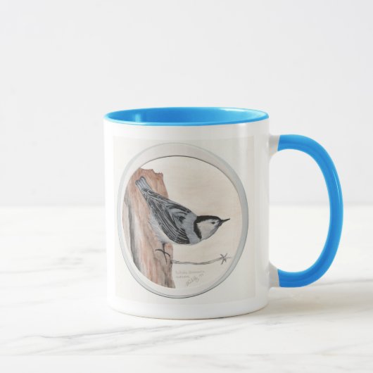 Weiß breasted Kleiber, weißes Breasted Nuthatc… Tasse (Rechts)