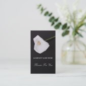 Weiß-callalilly Blumen für Sie Geschäftskarte Visitenkarte (Stehend Vorderseite)