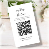 Weiß | Capture the Liebe QR Code Begleitkarte