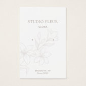 Weiß | Chic Minimalistisch Floral Earring Display (Vorderseite)