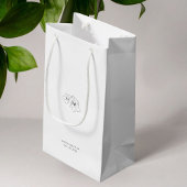 Weiß | Chic Monogram Welcome Wedding Bag Kleine Geschenktüte