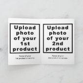 Weiß | Christmas | Business | geklappte Begrüßung Karte (Innenseite)