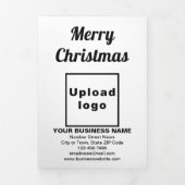 Weiß | Christmas | Trifold-Karte Dreifach Gefaltete Karte (Cover)