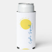 Weiß-Cyd-Squad-Slim-Dose kälter Selters Dosenkühler (Seltzer Vorderseite)