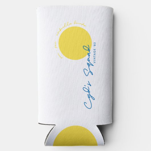 Weiß-Cyd-Squad-Slim-Dose kälter Selters Dosenkühler (Rückseite)