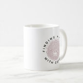 Weiß den Weg mit Kaffee finden Kaffeetasse (VorderseiteRechts)