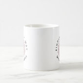 Weiß den Weg mit Kaffee finden Kaffeetasse (Mittel)