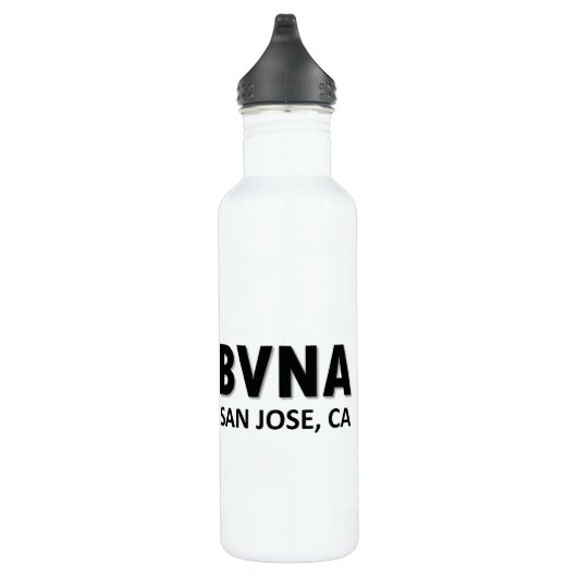 Weiß der BVNA Wasser-Flaschen-(24 Unze) Trinkflasche (Rechts)