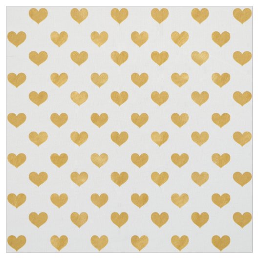 Weiß der Liebe-2018 - goldenes Herz Stoff (Muster)