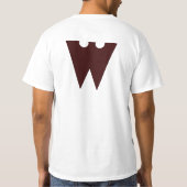 WEISS "DER WORKAHOLIC-" T - SHIRT (Rückseite)