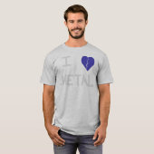 Weiß des Herzens I Metallauf Grau T-Shirt (Vorne ganz)