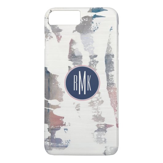 Weiß des Monogramm-| heraus erntet Case-Mate iPhone Hülle (Rückseite)