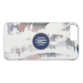 Weiß des Monogramm-| heraus erntet Case-Mate iPhone Hülle (Rückseite (Horizontal))