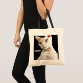 Weiß-Devons Rex der Taschen-| Katze Casper Tragetasche (Vorderseite (Produkt))