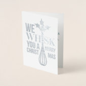 Weiß dir frohe Weihnachten! Folienkarte (Vorderseite)