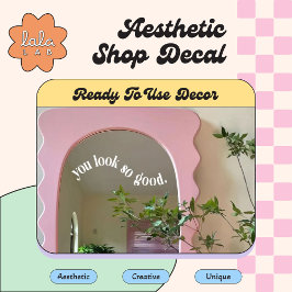 Weiß, du siehst so gut aus wie Spiegel und Fenster Fensteraufkleber